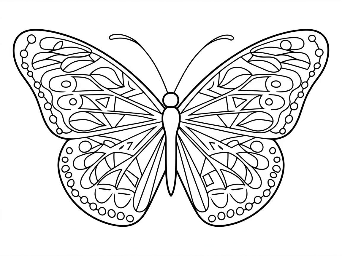 Intricate Butterfly with Delicate Patterns