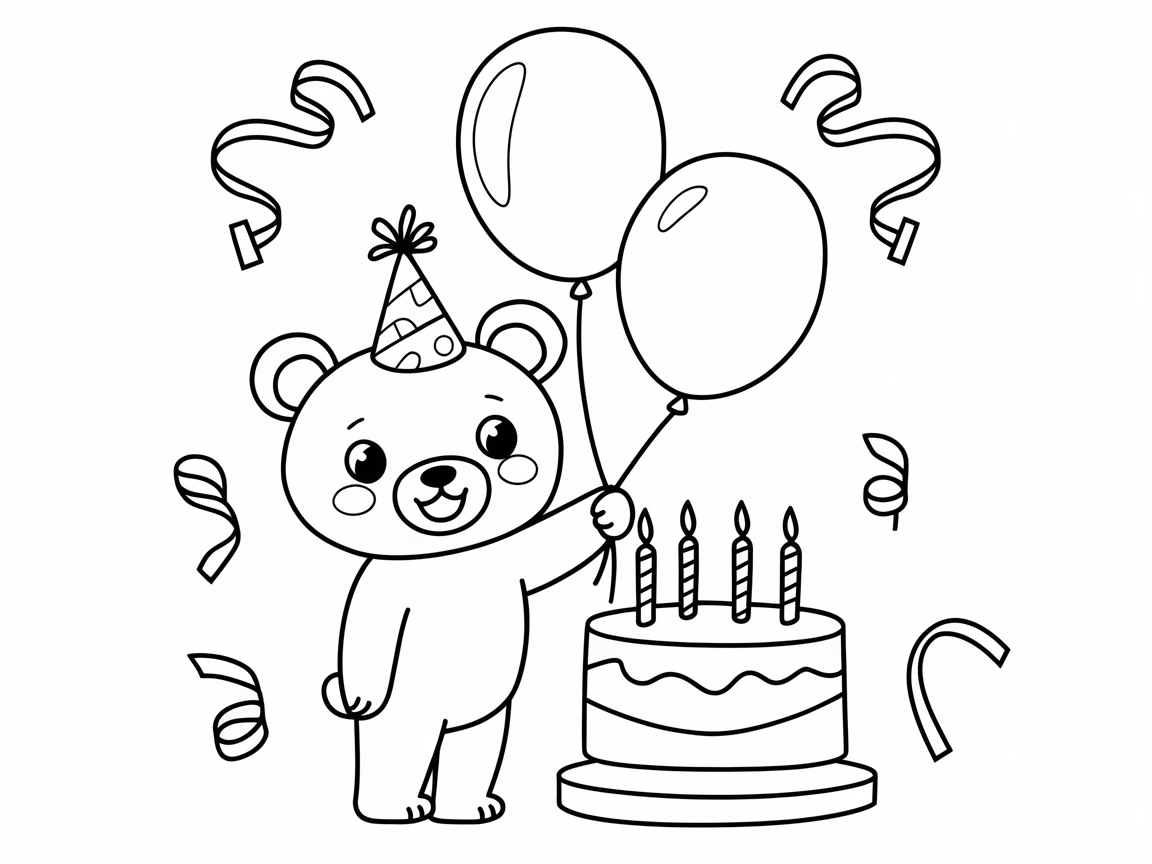 Celebrating with Birthday Bear Fun