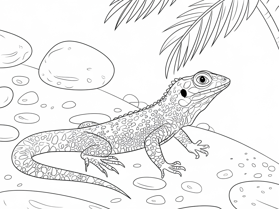 Bring This Lizard to Life with Vibrant Colors