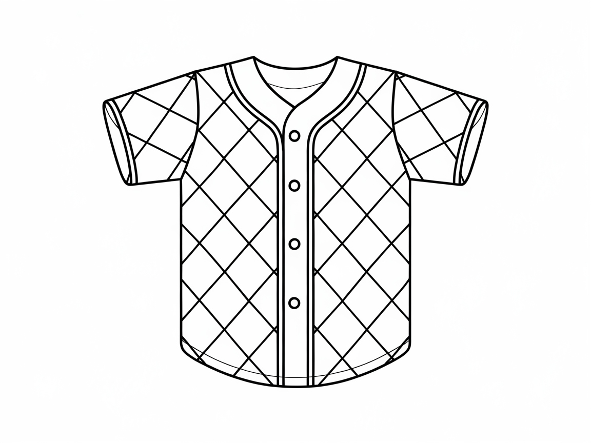 Patterned Perfection with This Quilted Baseball Jersey