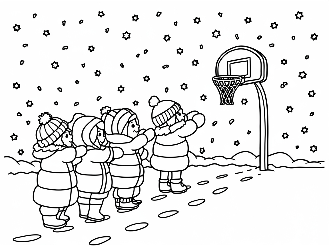 Winter Wonderland Basketball Fun