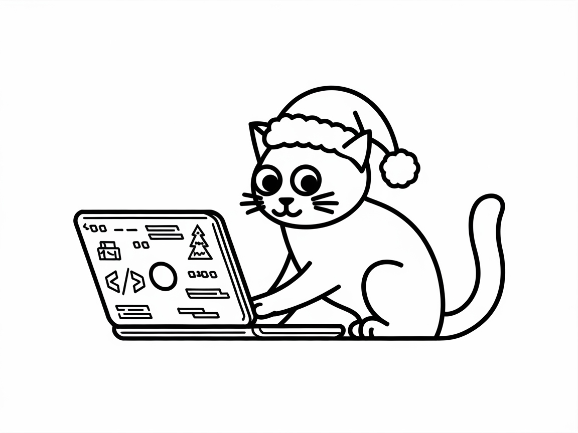 Code and Color with This Techie Cat Page
