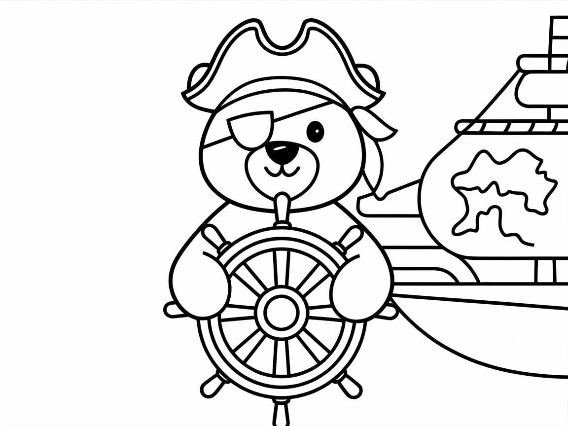Ahoy! Pirate Bear Sets Sail
