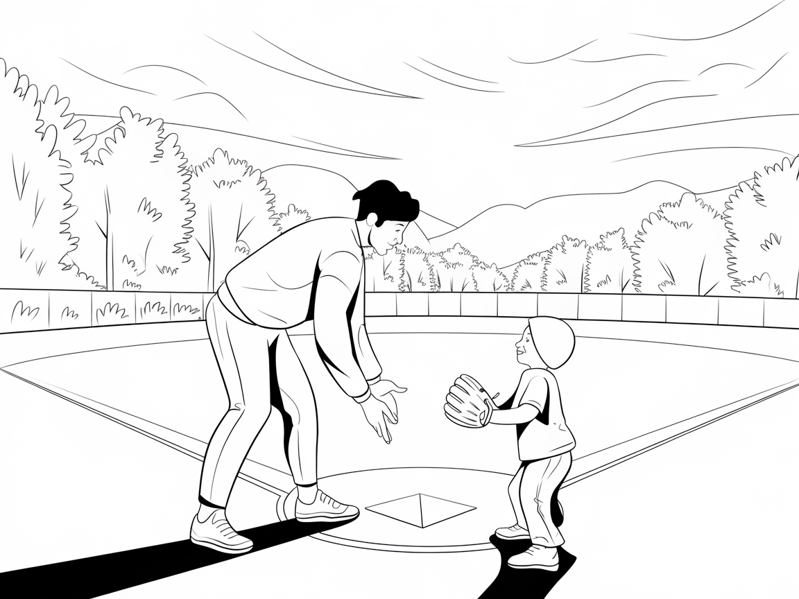 Pitch Perfect: Father-Child Baseball Moment