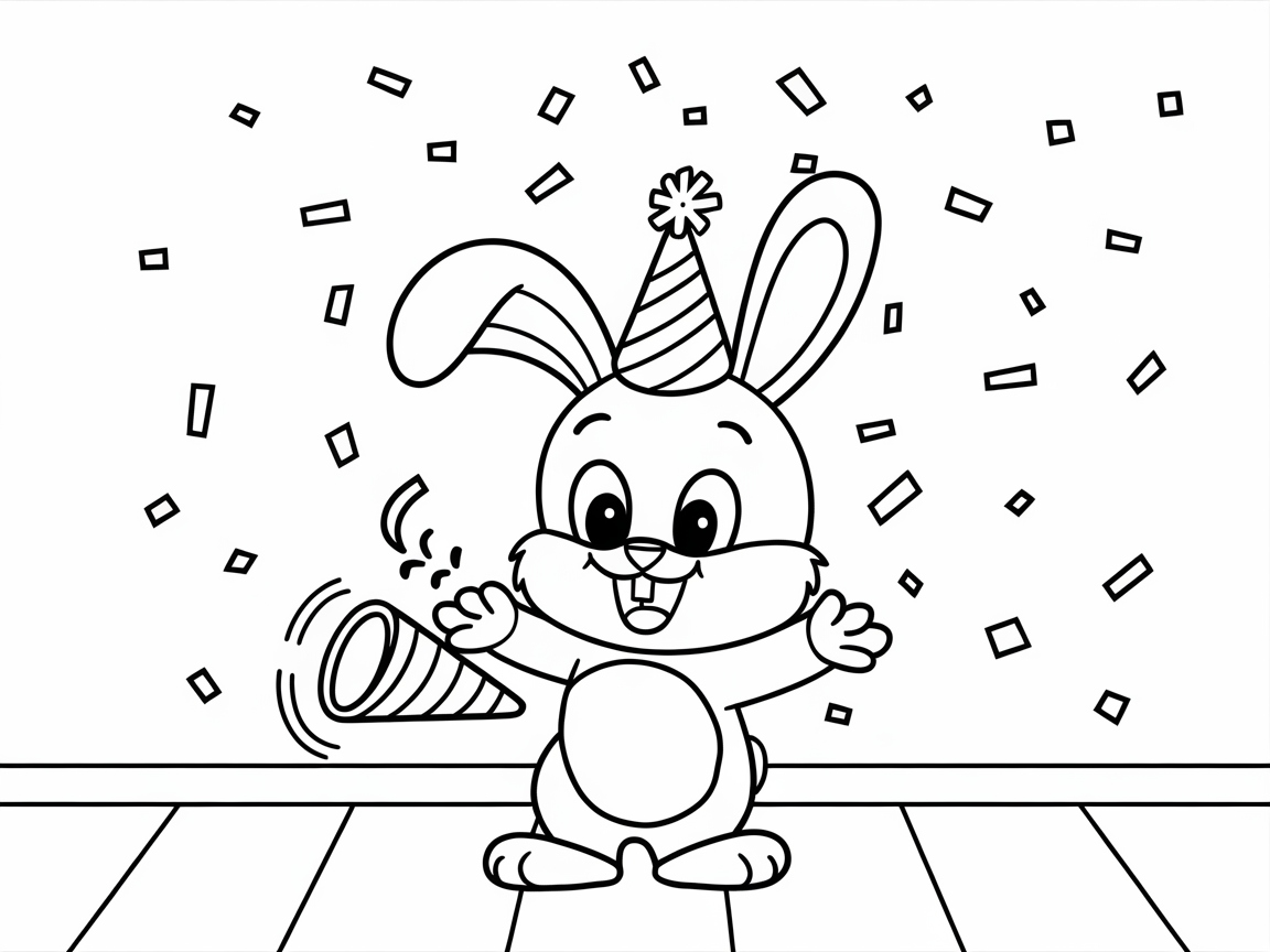 Party Time with This Festive Bunny
