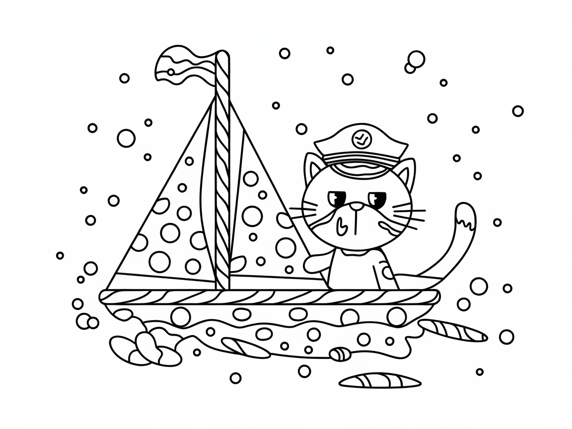 Sail the Seas with a Seafaring Candy Cat