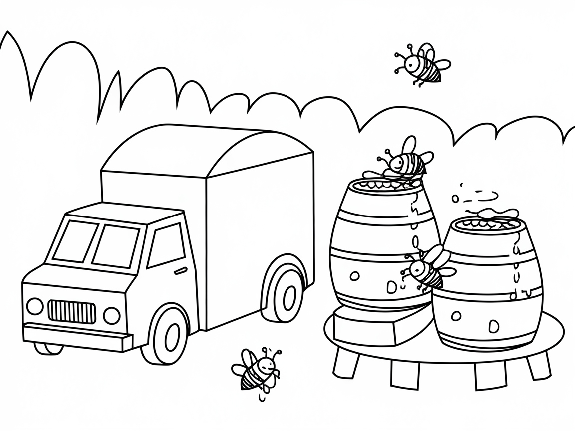 Bee Trucking Adventure and Honey Barrels
