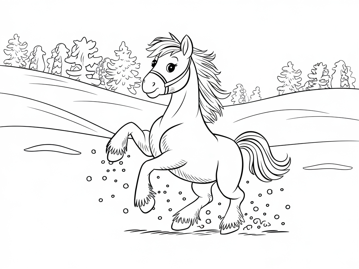 Prancing Pony in a Winter Wonderland