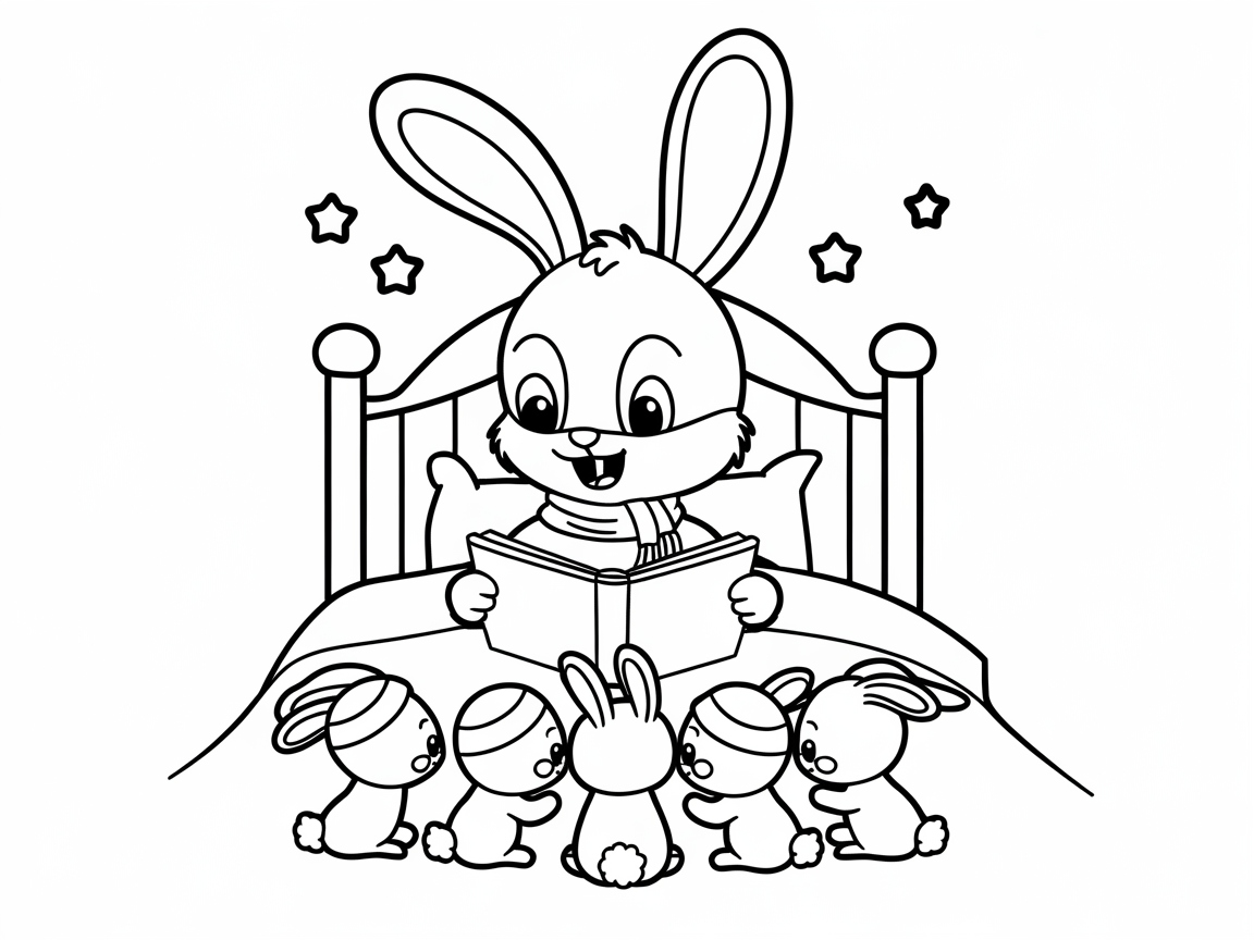 Snuggle Up for Storytime with This Bedtime Bunny Scene
