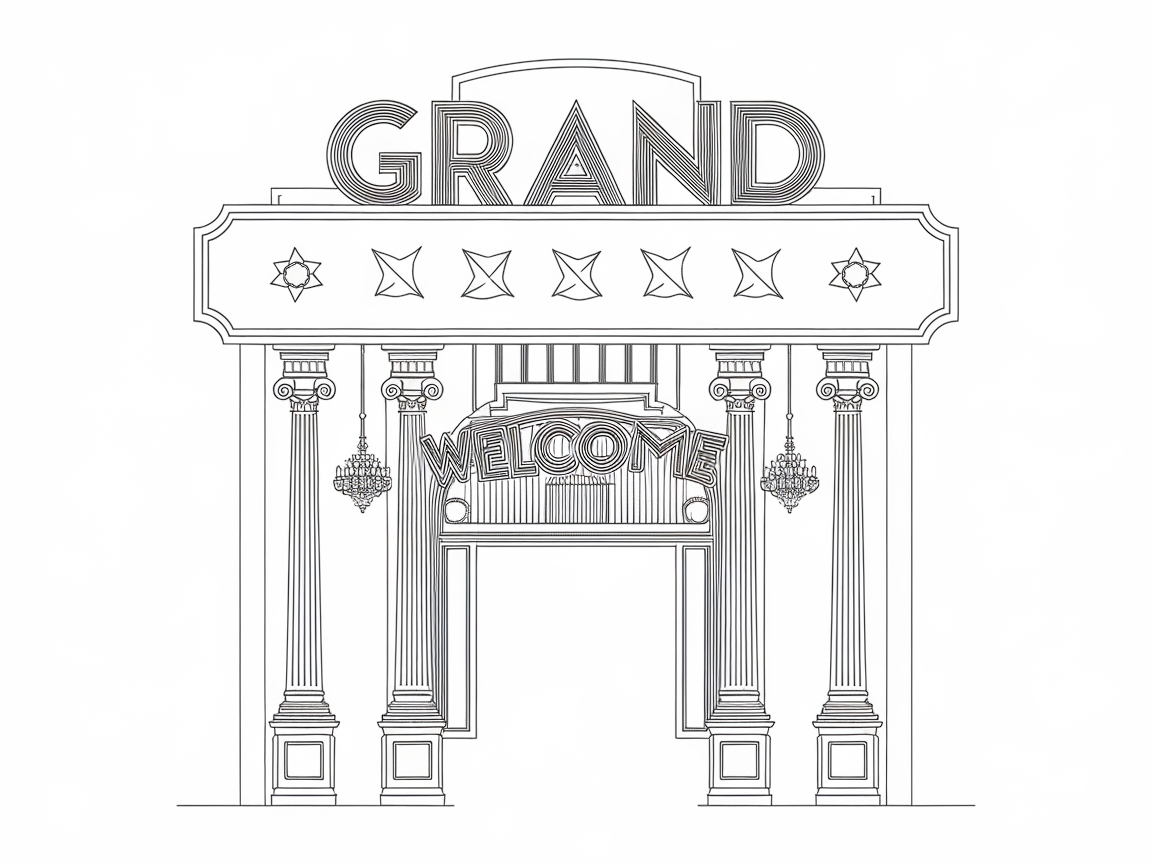 Enter the Glamour: Grand Casino Entrance