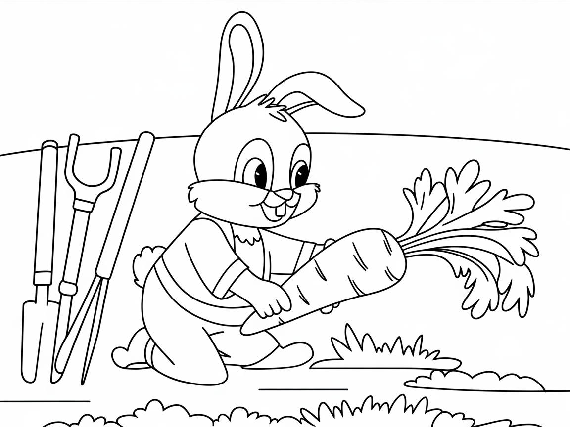 Dig into Fun with This Charming Gardening Bunny