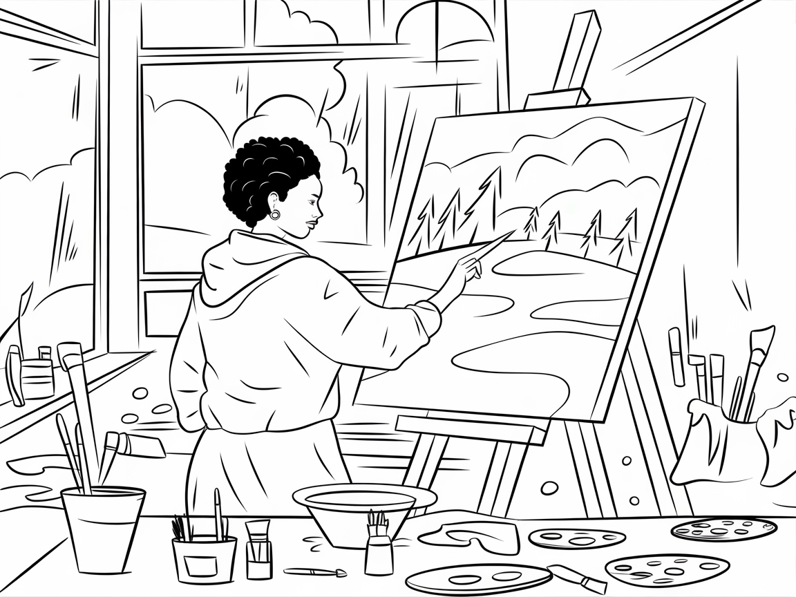 Channel Your Inner Artist with This Studio Scene