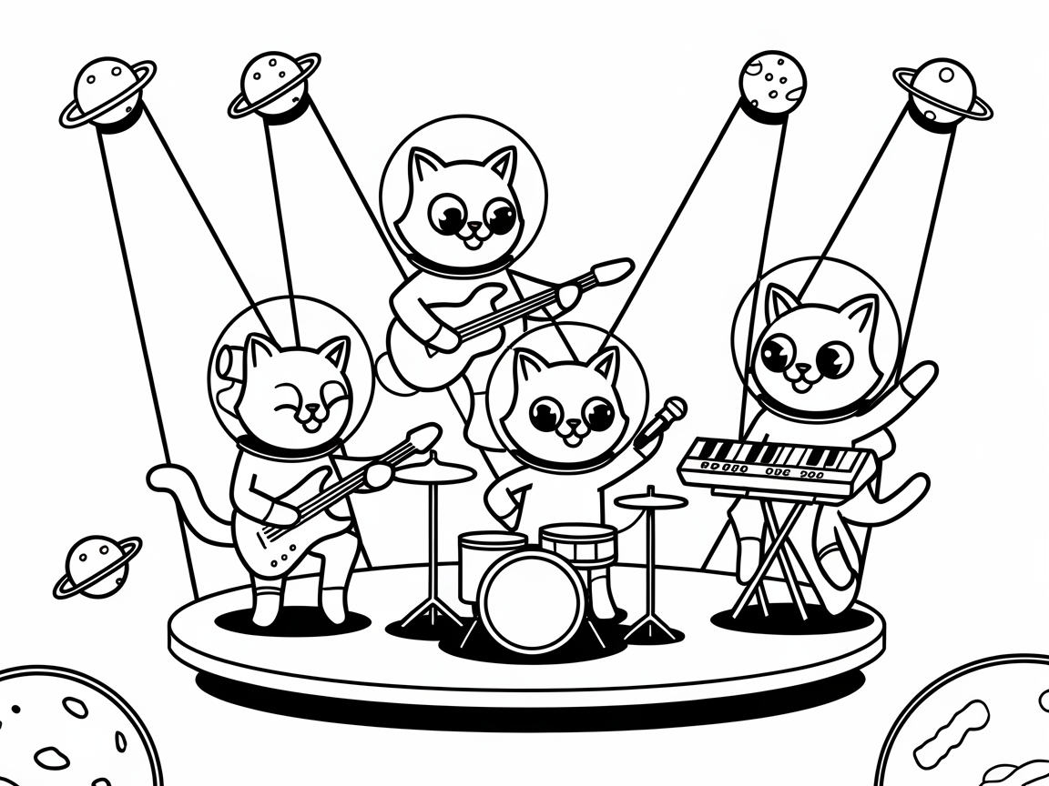 Rock Out with the Cosmic Cat Band