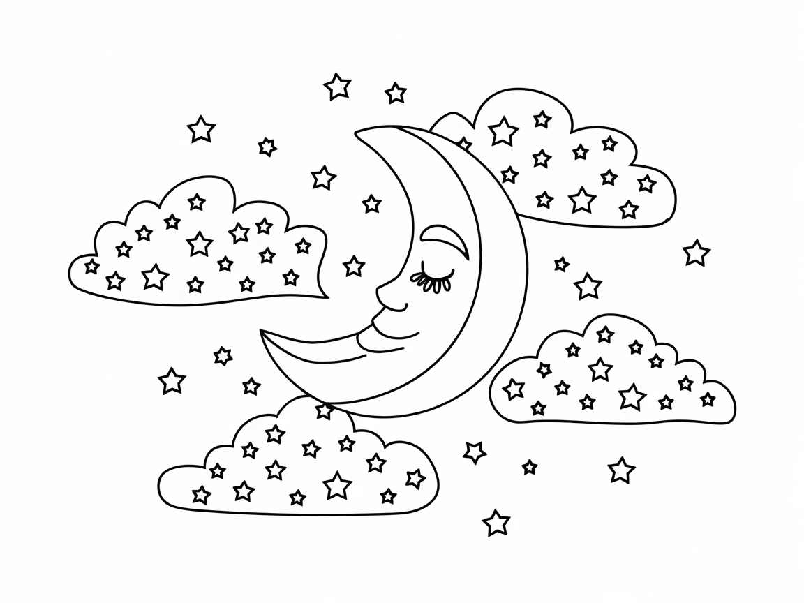 Dream Under the Stars with This Moonlit Scene!