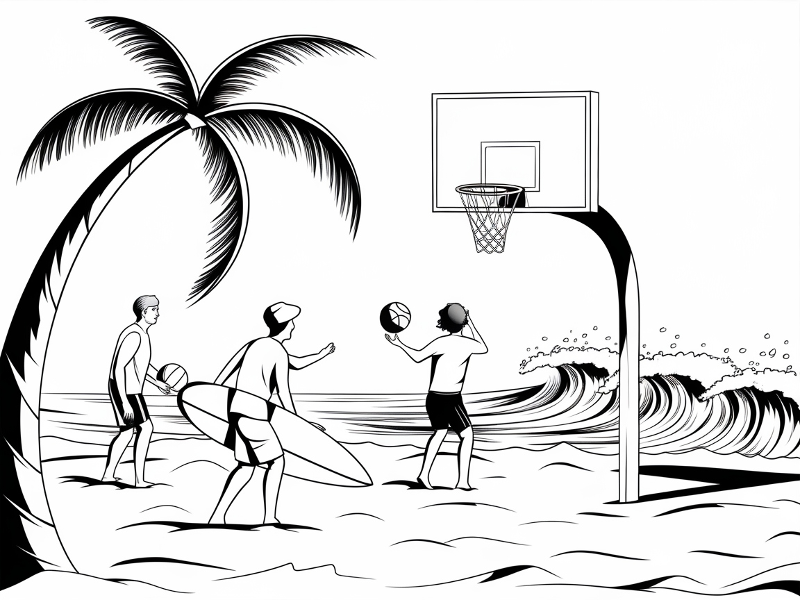 Seaside Basketball Adventure