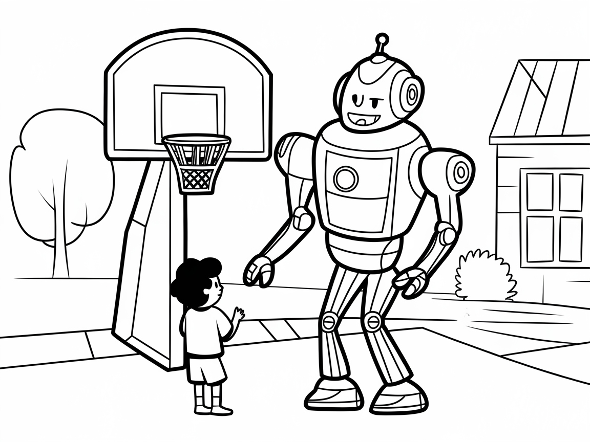 Shoot Hoops with a Robot Pal