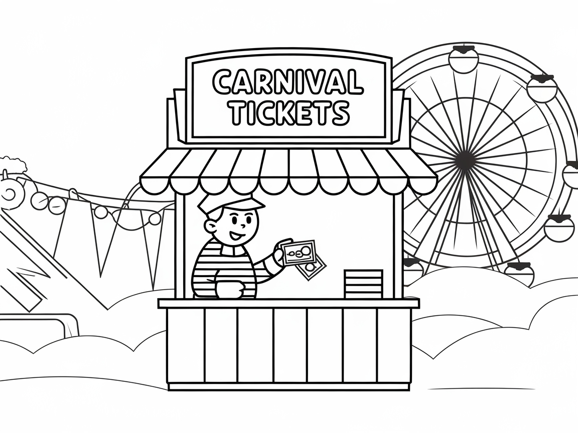 Step Right Up to This Carnival Ticket Booth