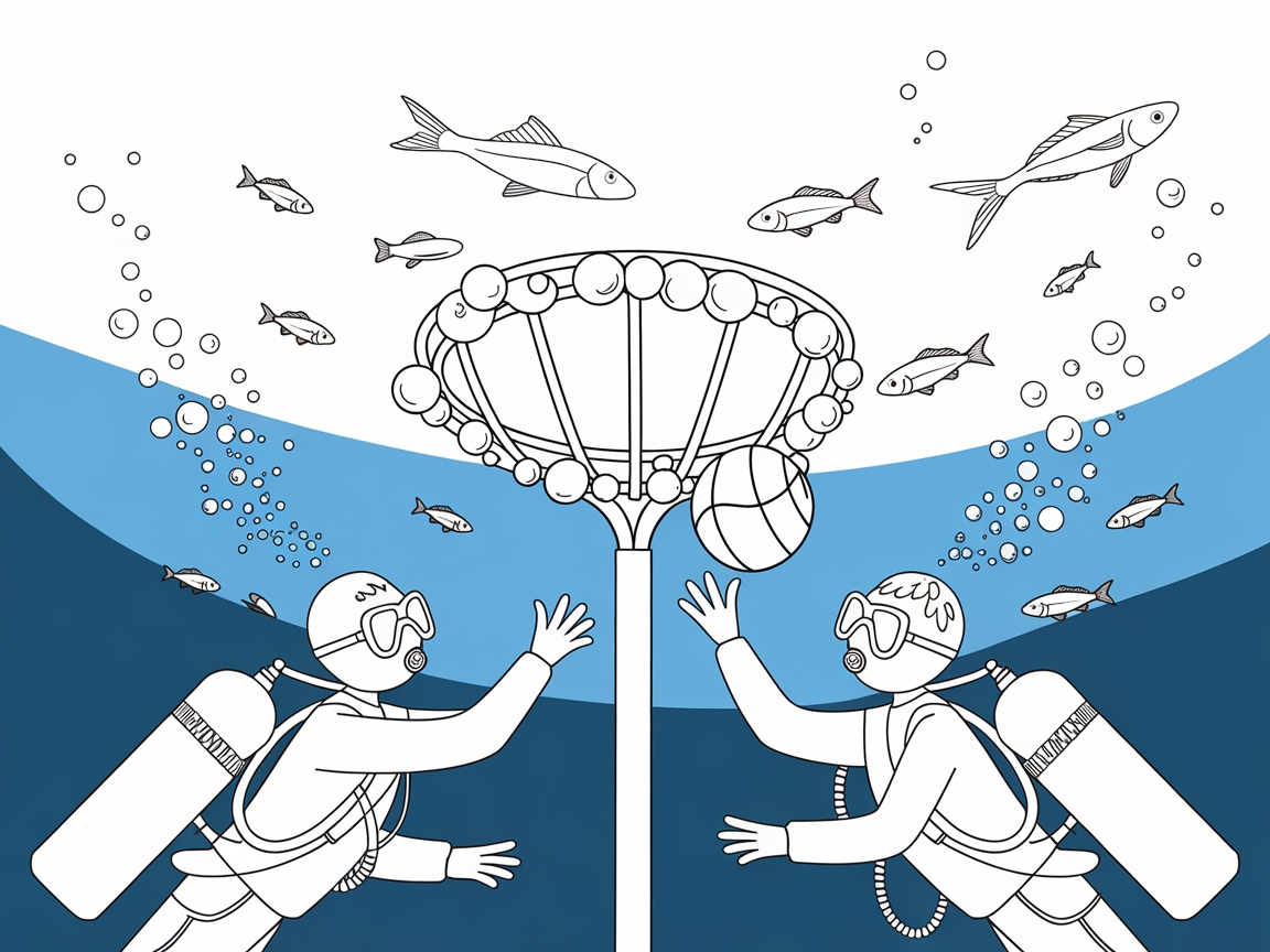 Dive Into Underwater Basketball Action