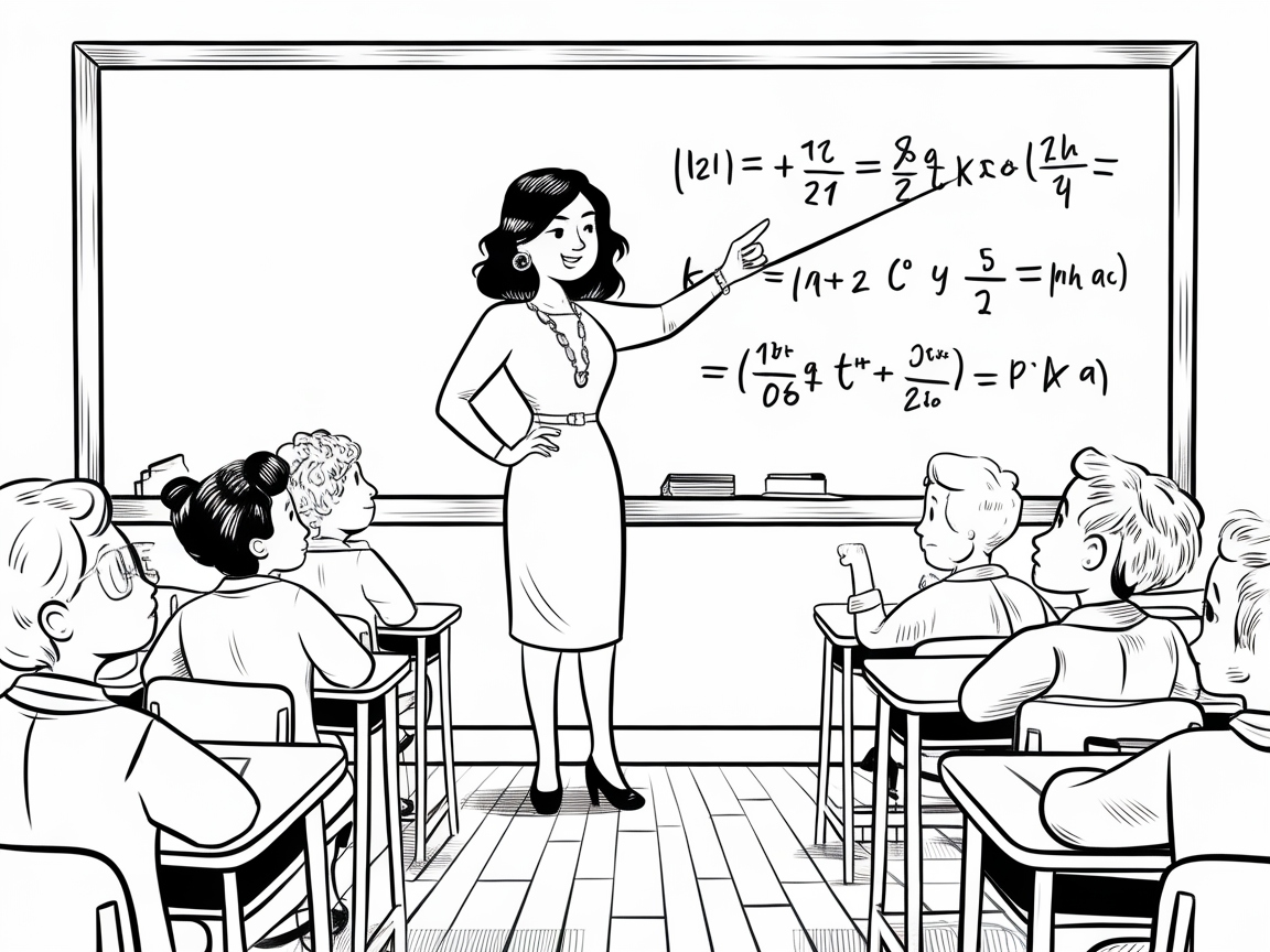 Inspire Learning with This Classroom Scene Coloring Page