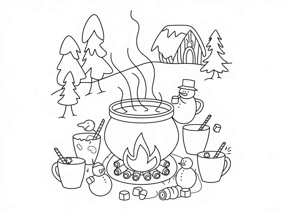Warm Up with This Cozy Winter Cauldron Scene
