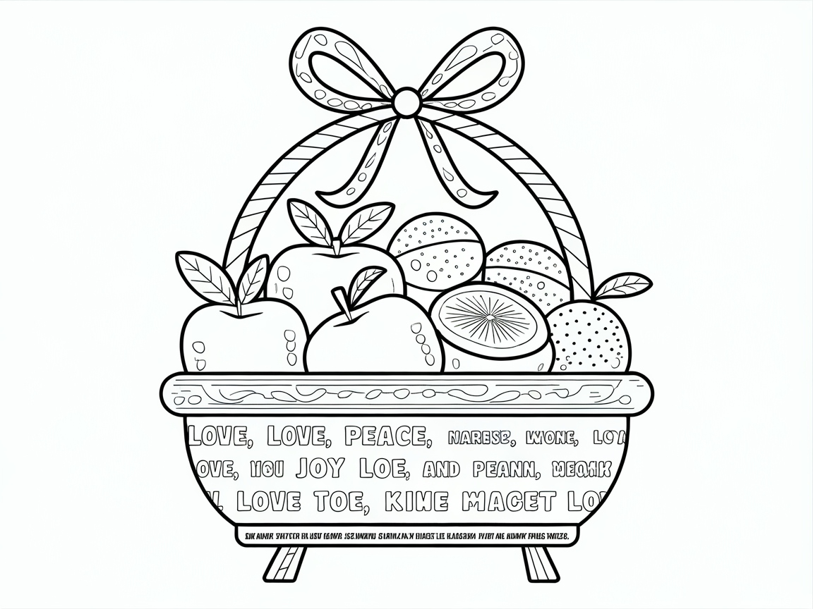 Fruits of the Spirit: A Lovely Coloring Basket