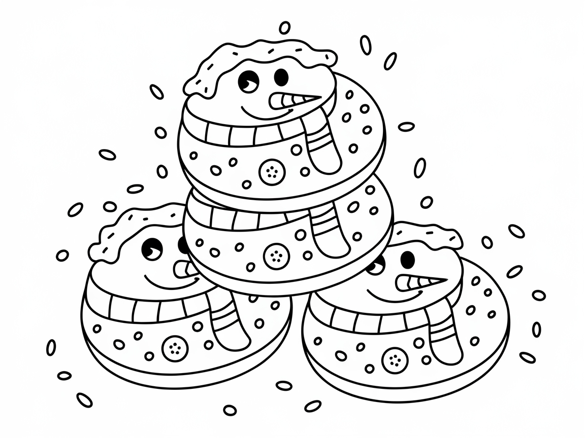 Have Fun with These Cheerful Snowman Cookies