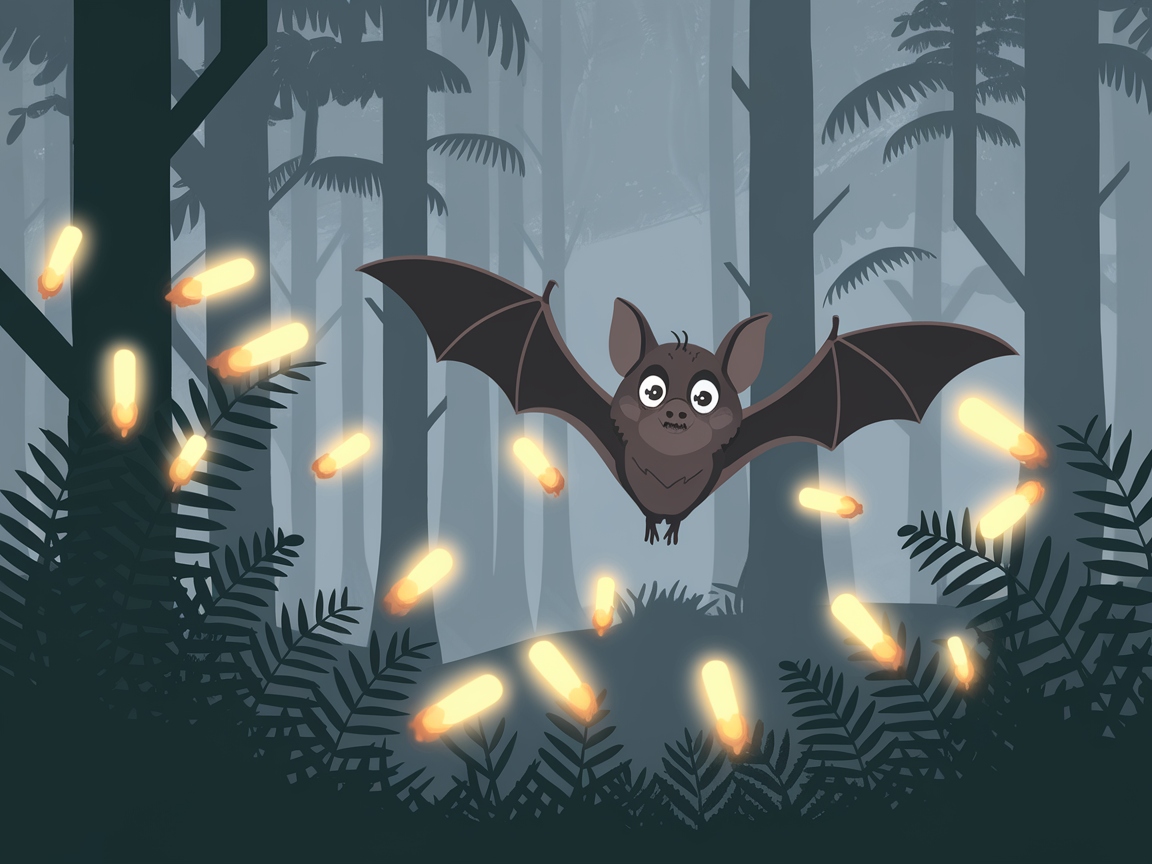 Explore the Enchanted Forest with This Gleeful Bat