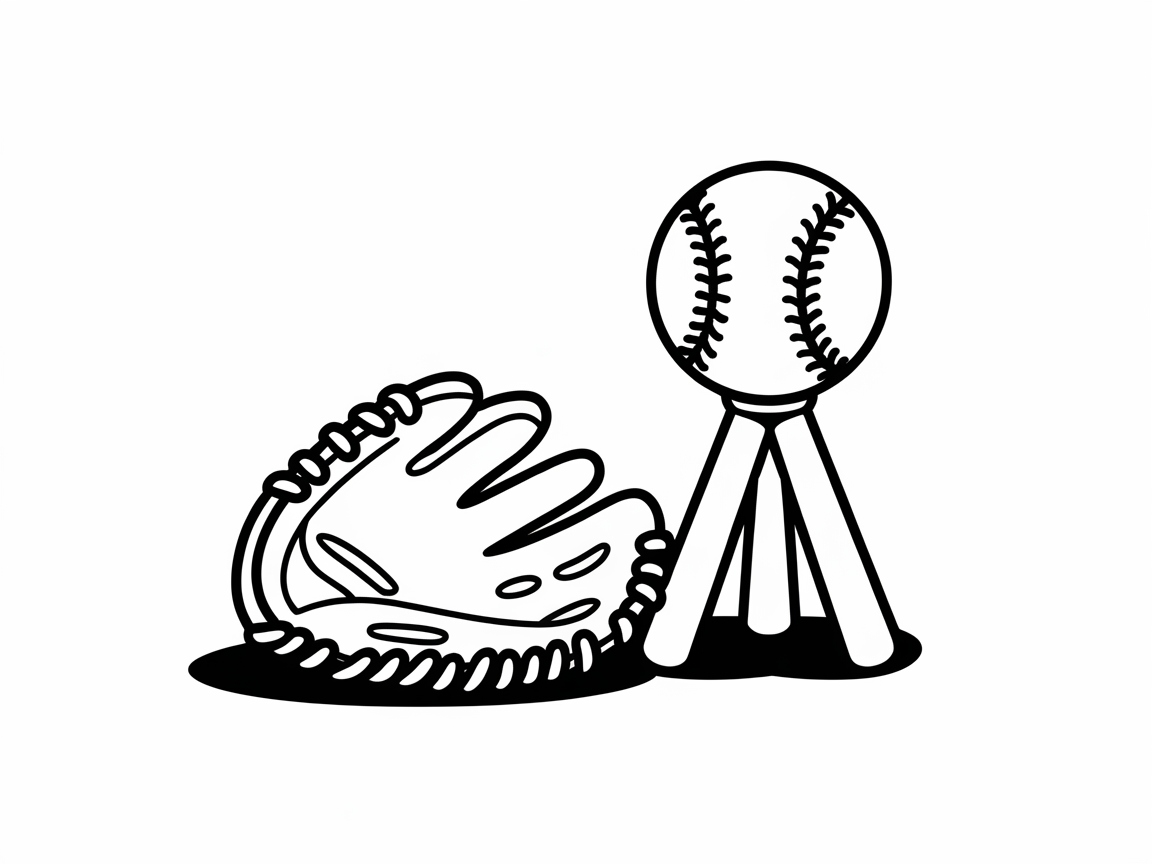 Grab This Classic Baseball Scene for Some Colorful Fun