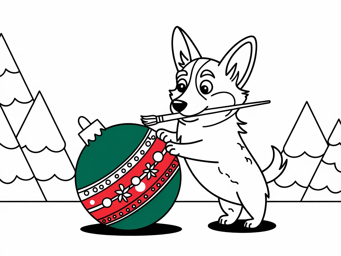 Get Creative with a Corgi Ornament Artist!