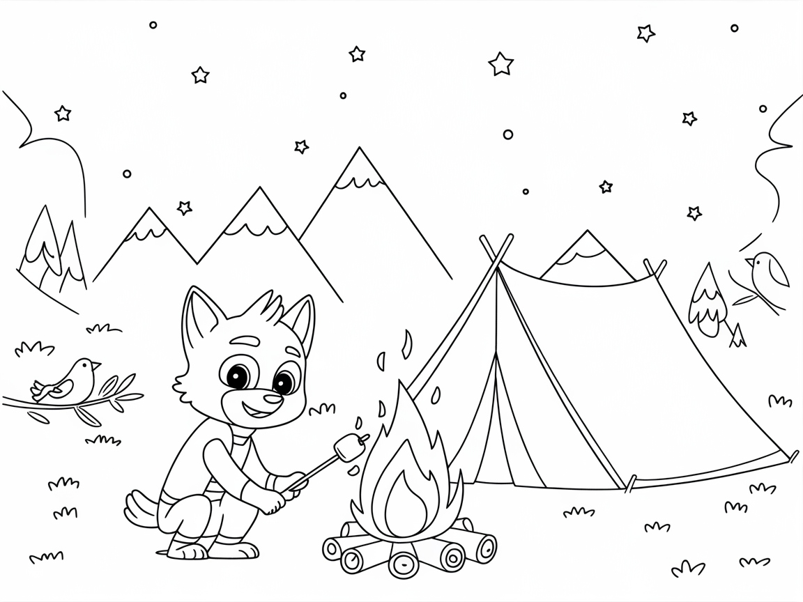Campfire Adventure Under the Stars with Chase