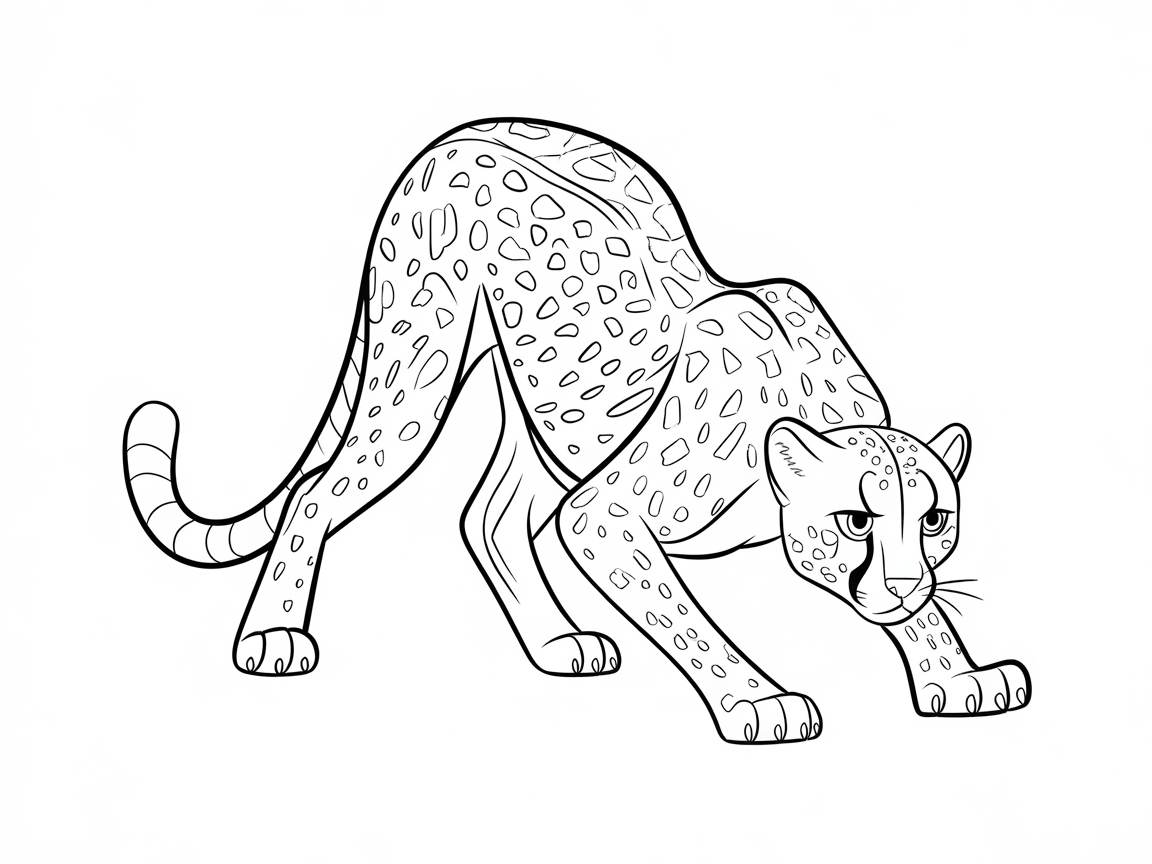 Embrace the Challenge of This Playful Cheetah Stance