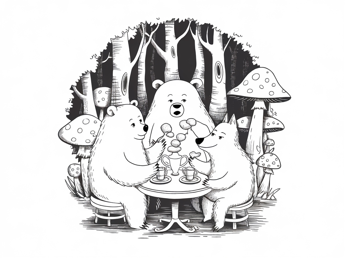Woodland Feast: Bear and Fox Tea Party