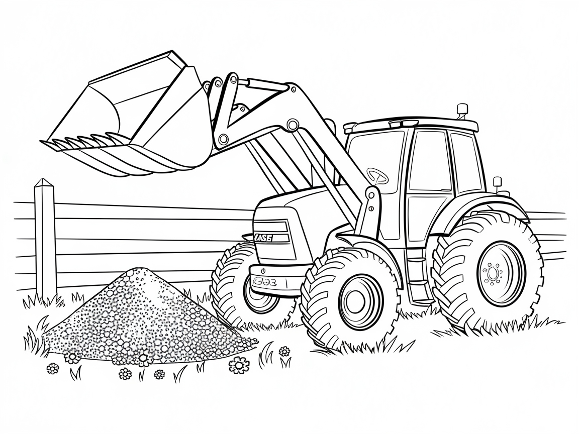 Dig Into Fun with This Case Loader Tractor Scene