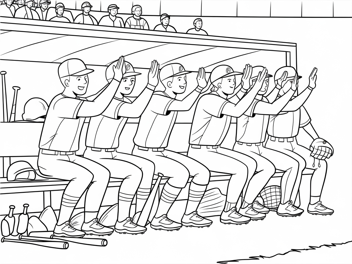 Join the Dugout Fun with This Cheering Team