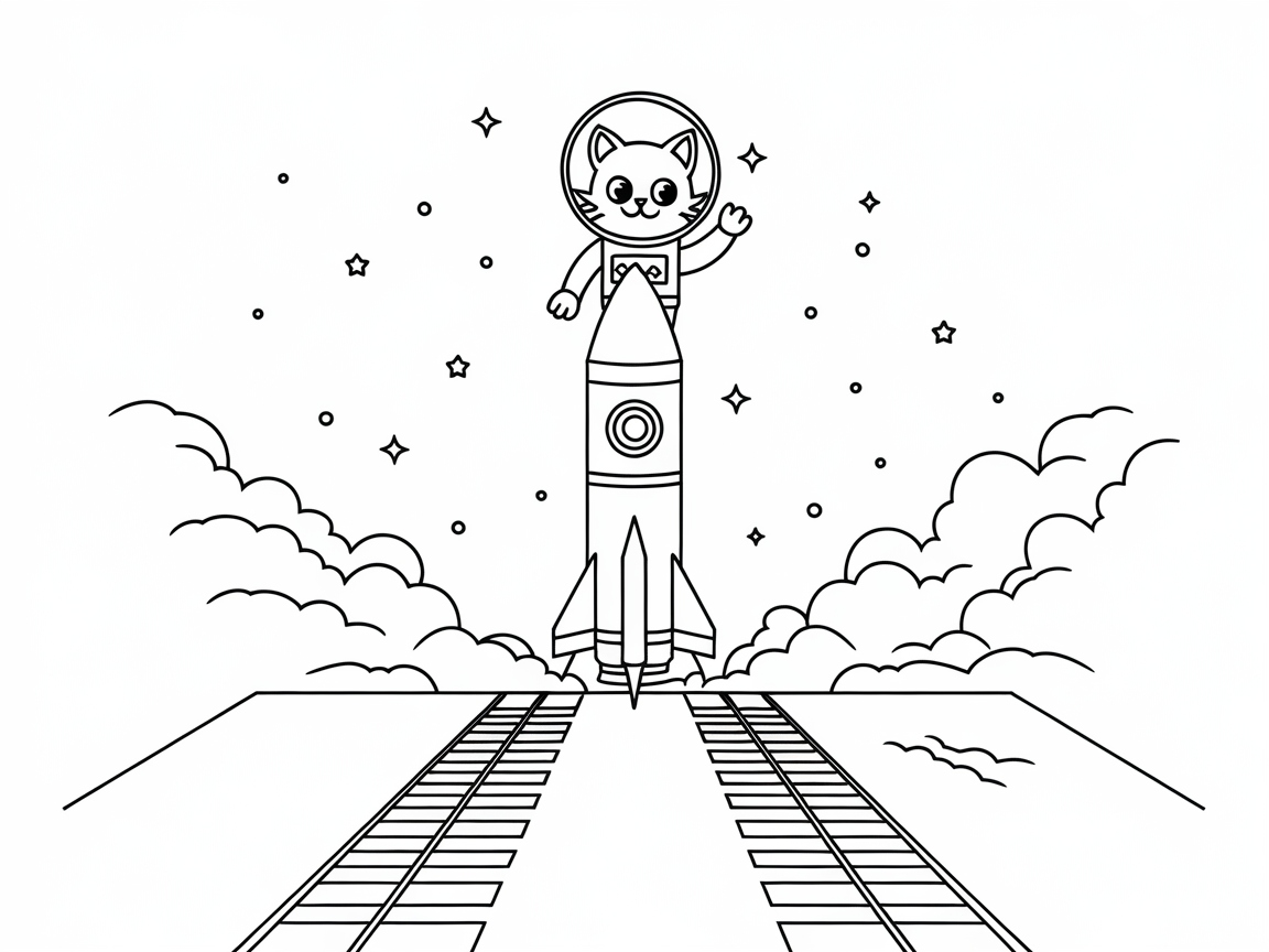 Blast Off with a Spacefaring Feline Adventure