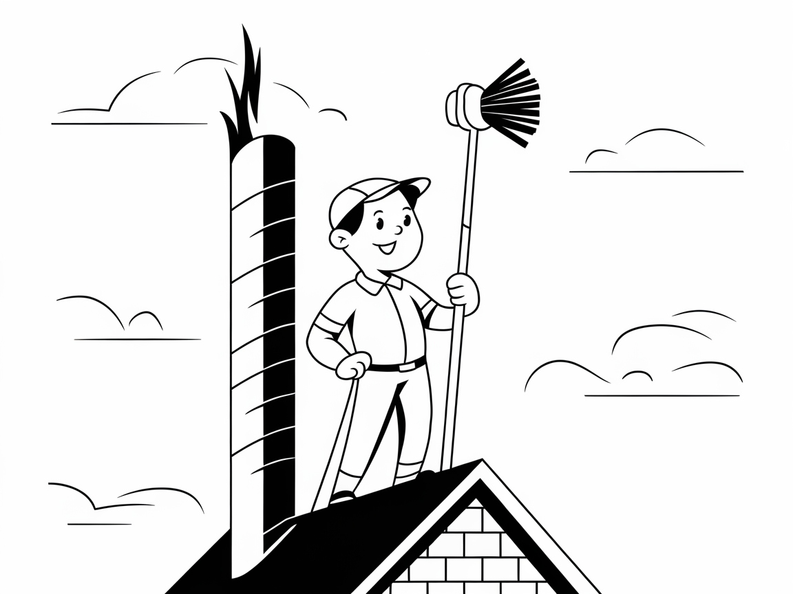 Charming Chimney Sweep Coloring Page