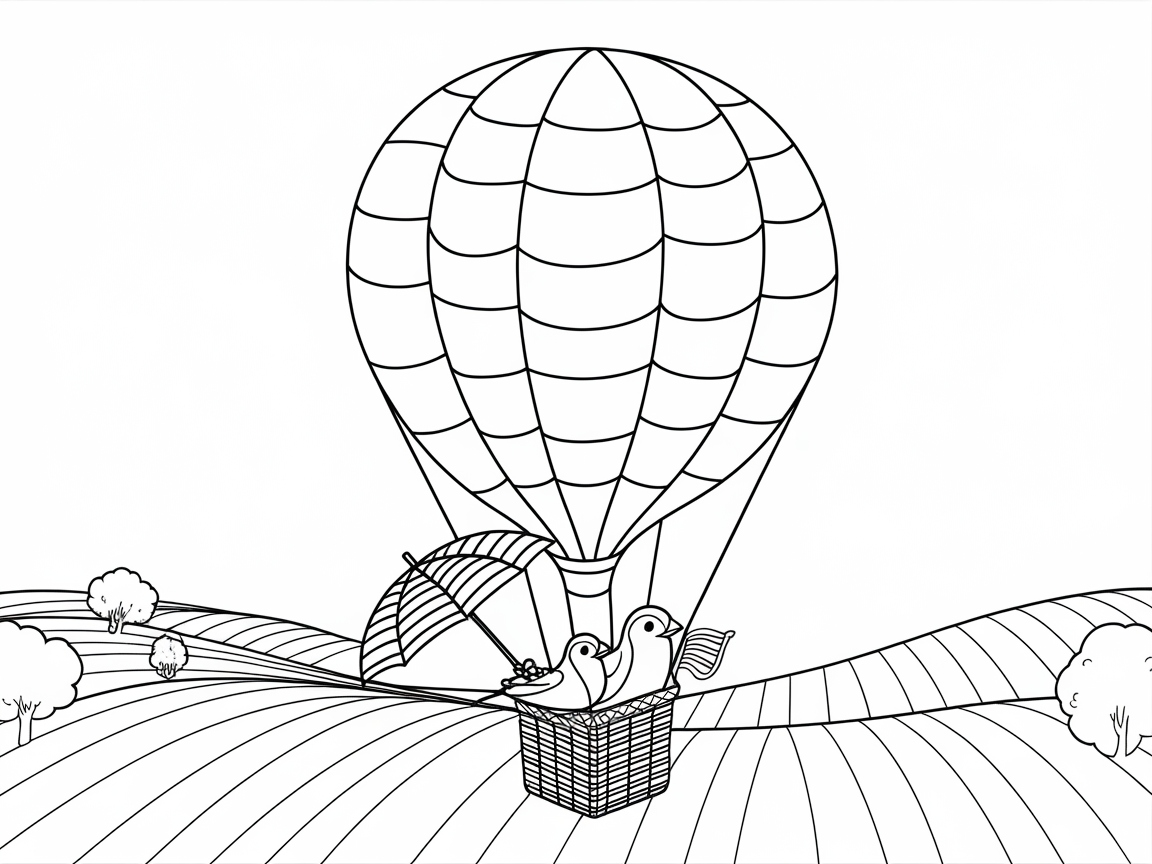 Up, Up, and Away with This Bird Balloon Adventure