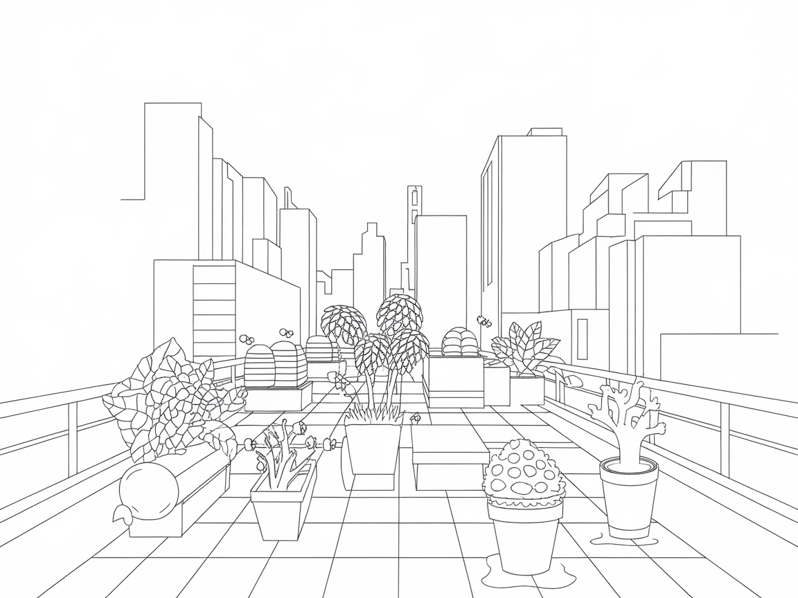 Unwind with This Urban Rooftop Garden