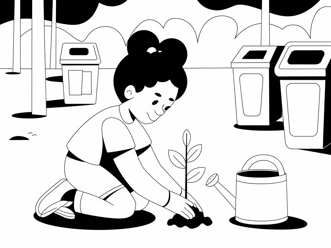 Nurture Your Garden Dreams with This Little Gardener Scene