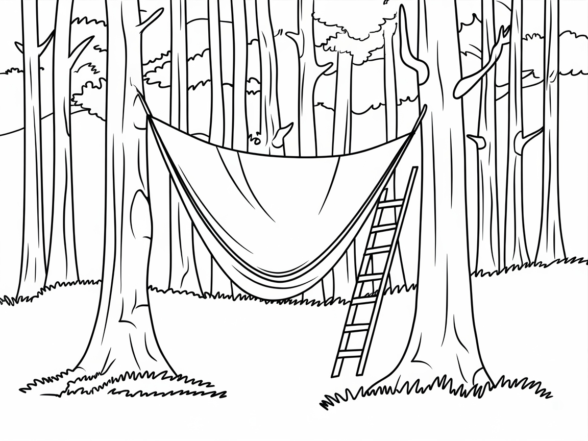 Hang Out in This Tree Hammock Scene