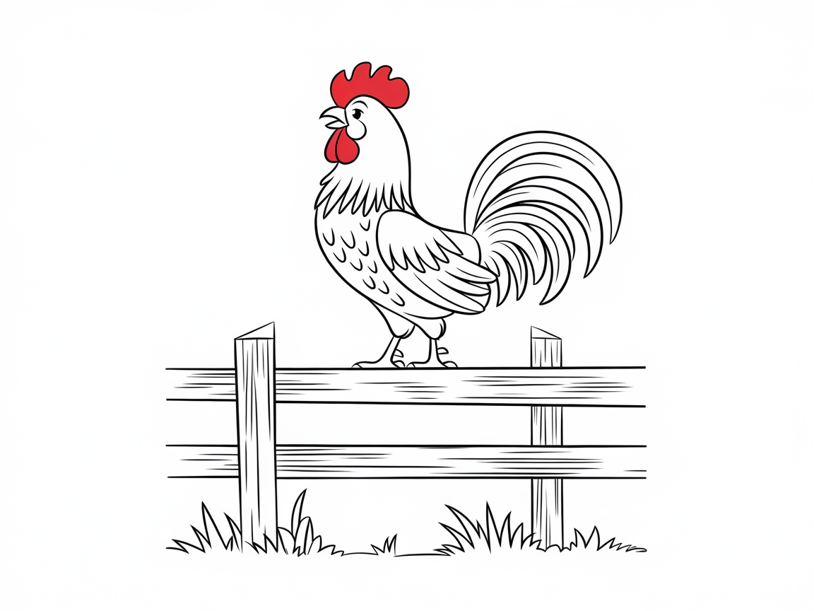 Rise and Shine with This Proud Rooster