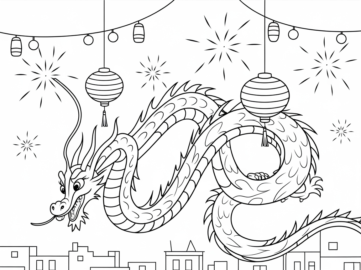 Dive Into This Dynamic Dragon Celebration Scene