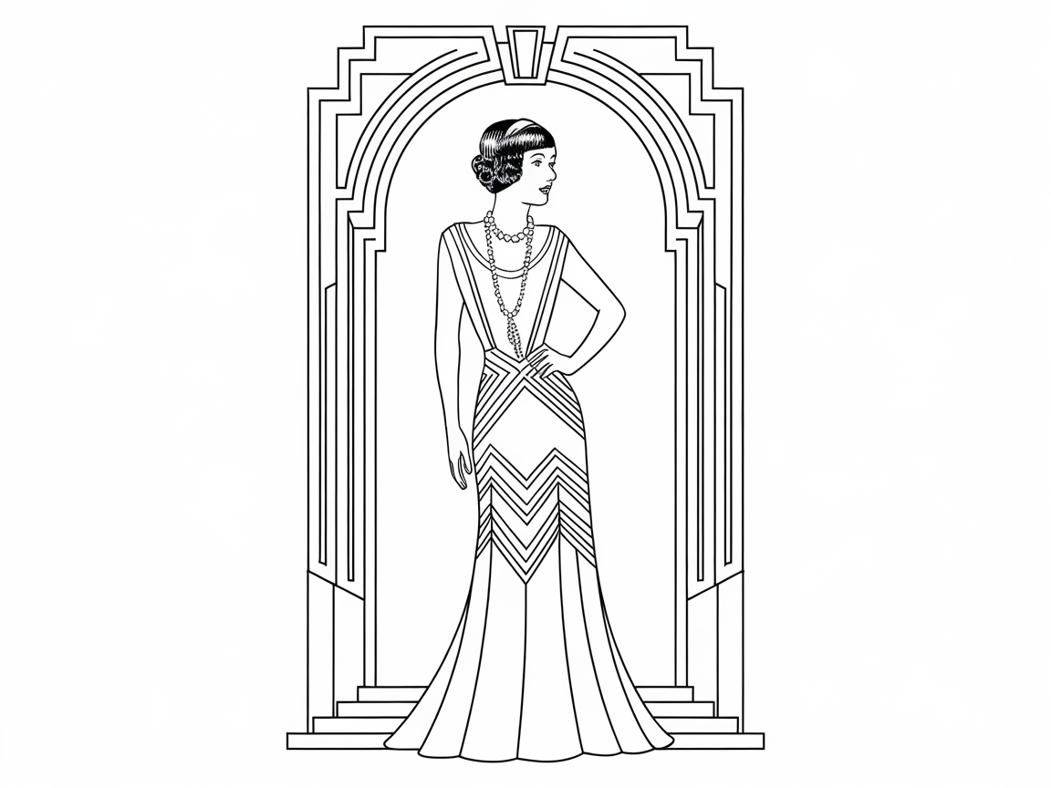 Step into the Roaring Twenties with This Art Deco Glamour