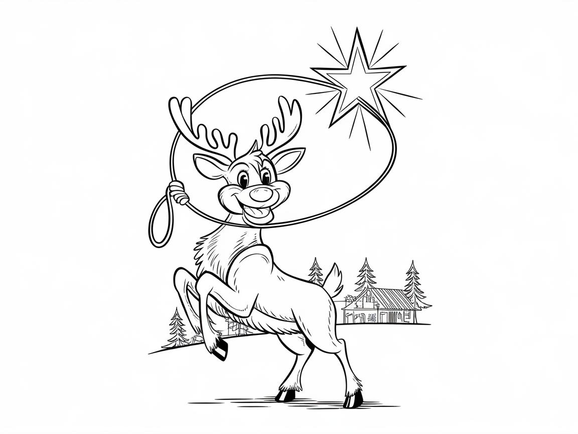 Lasso This Merry Reindeer and Star