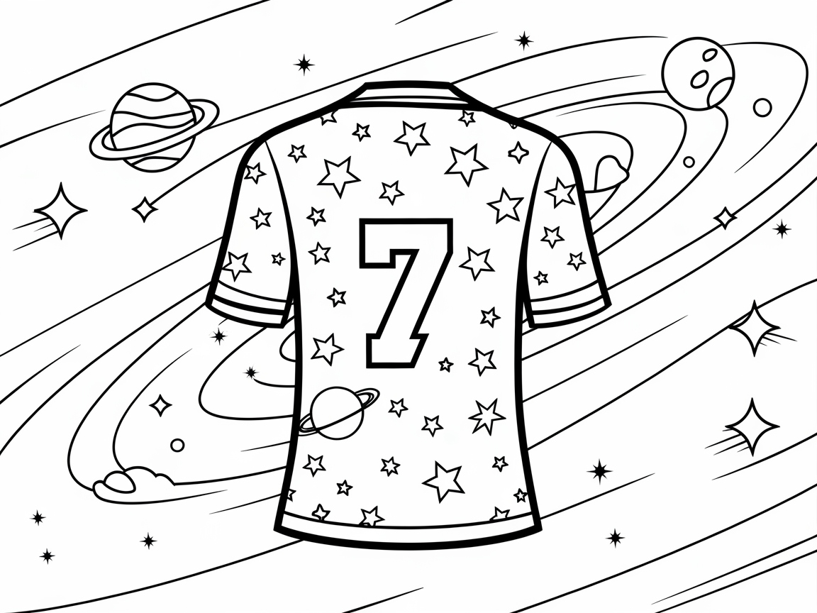 Explore the Cosmos With This Space-Themed Jersey Design