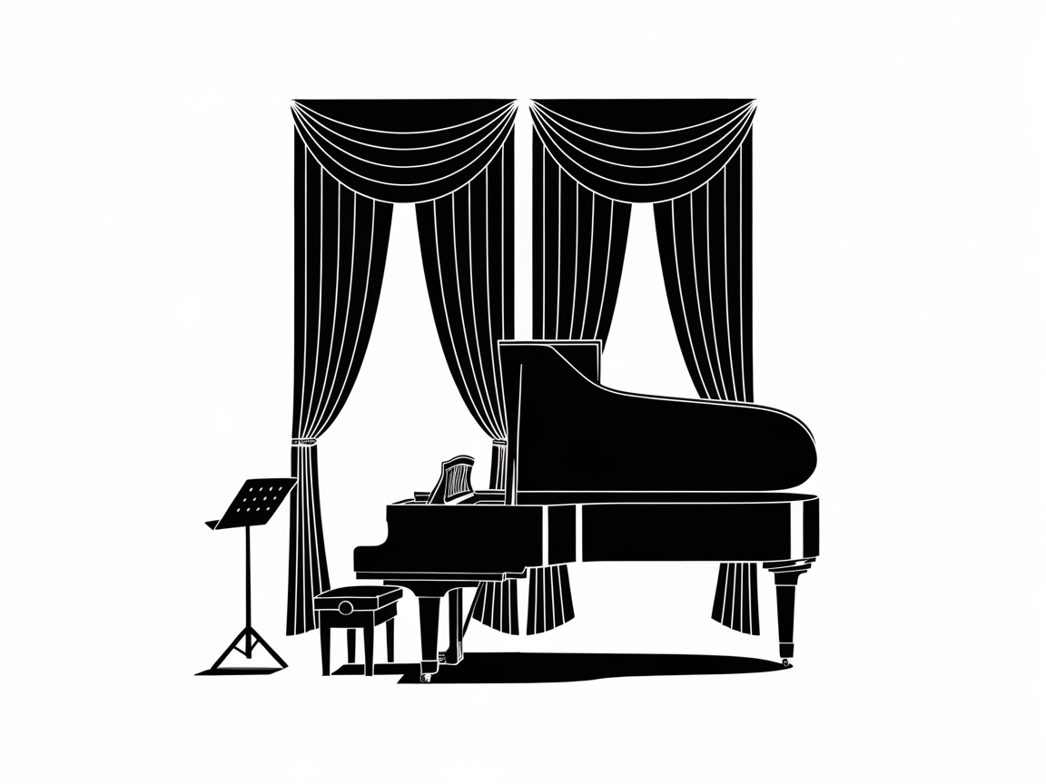 Create Harmony with This Elegant Music Room Coloring Page