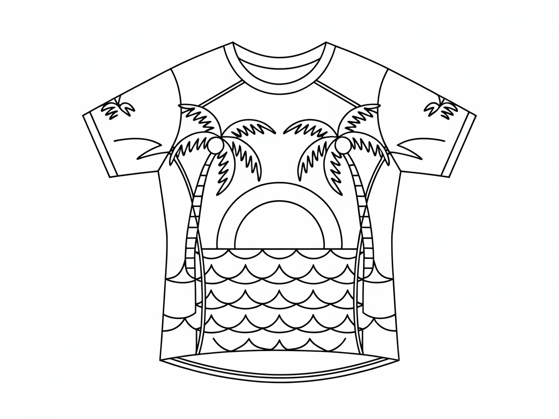 Color Your Own Tropical Paradise Jersey