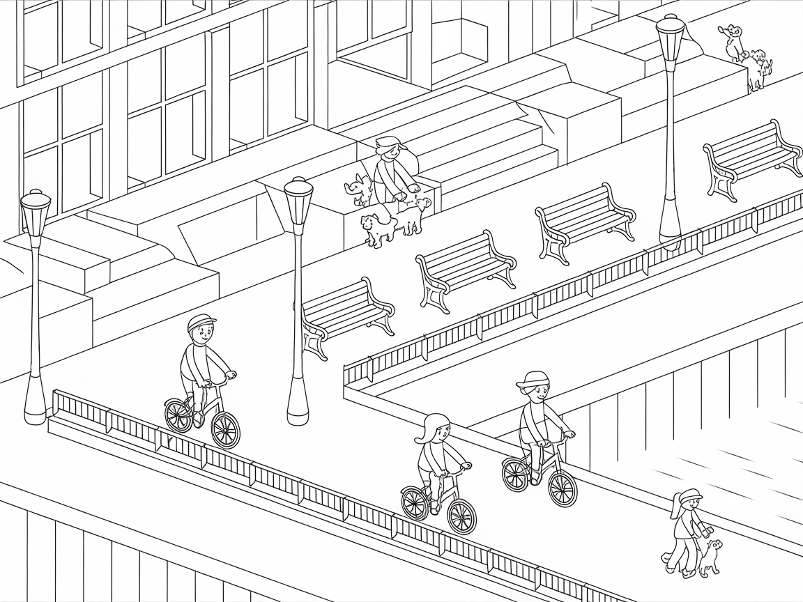 Cycle Along the Charming Waterfront Path