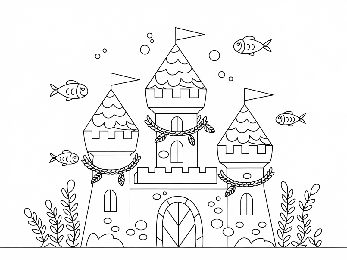 Explore an Underwater Kingdom with This Aquatic Castle