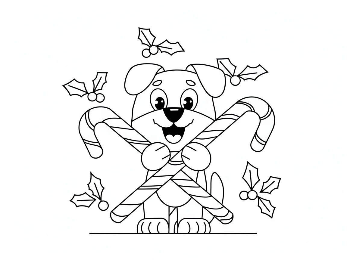 Add Festive Fun with This Candy Cane-Loving Pup